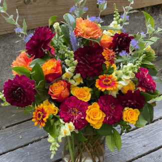 Locally grown flowers